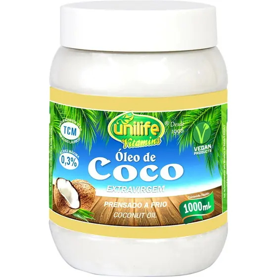 Óleo de Coco Extra Virgem Unilife 1L