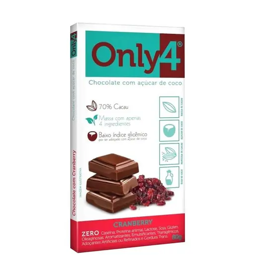 Chocolate Cranberry Vegan Only4 80g