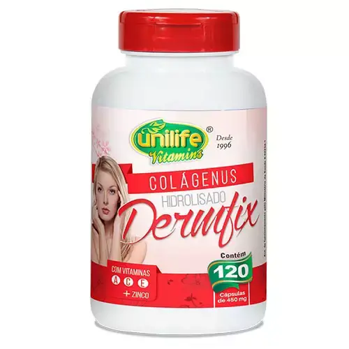 Colágeno com Vitaminas Dermfix Unilife 120 cápsulas