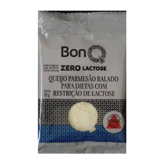 Queijo Parmesão Ralado Zero Lactose BonQ 50g