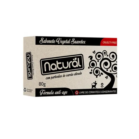 Sabonete com Carvão Ativado Natural 80g