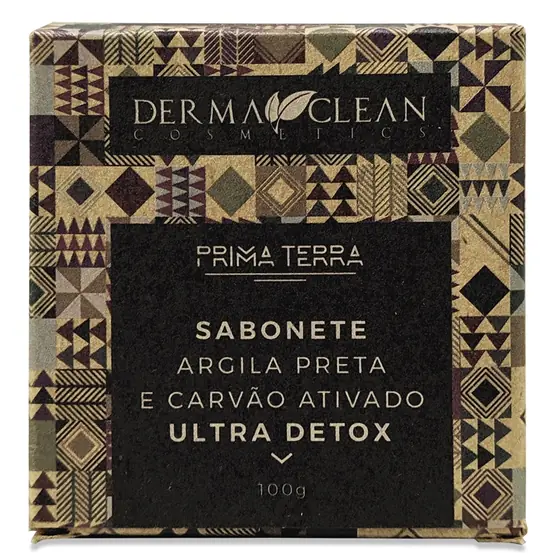 Sabonete de Argila Preta e Carvão Ativado Derma Clean 100g