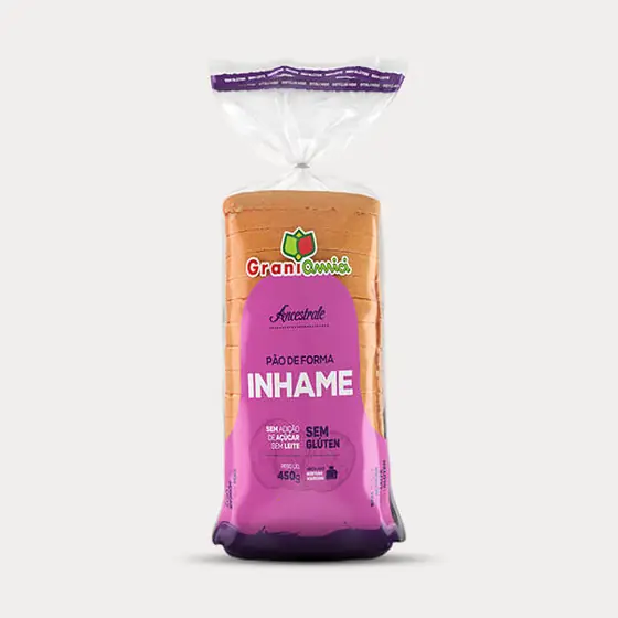 Pão de Forma Inhame Grani Amici-450g
