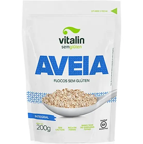 Aveia Em Flocos - Vitalin - Sem Glúten - 200g