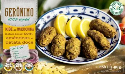 Kibe De Mandioquinha Com Batata Baroa, Amêndoas E Batata Doce 400g Gerônimo