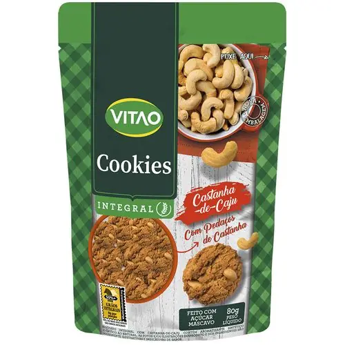 Cookies Integral Castanha de Caju VITAO - 80g