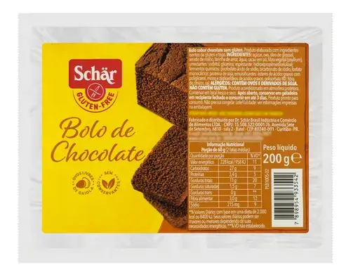 Bolo de Chocolate SCHAR - 200g