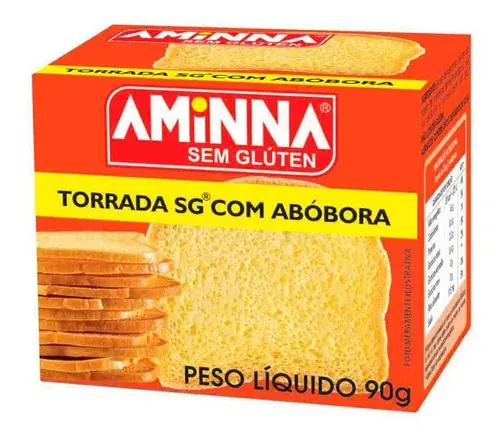 Torrada SG com Abóbora AMINNA -90g