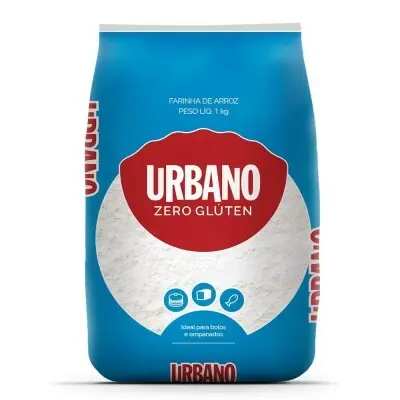 Farinha de arroz Zero Glúten URBANO - 1Kg