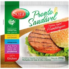 Hambúrguer Proteína Vegetal Pronto & Saudável SORA - 200g