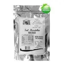 Sal Marinho Moído Sem Iodo Integral SALINAS MOSSORÓ - 1Kg