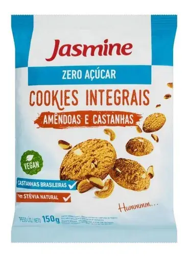 Cookies Integrais Amêndoas e Castanhas - 150g - Jasmine