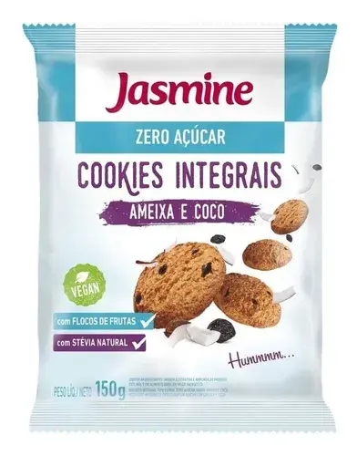 Cookies Jasmine Zero Açúcar Ameixa E Coco 150g