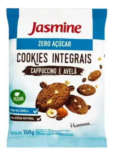 Cookies Integrais Cappuccino E Avelã Zero 150g Jasmine