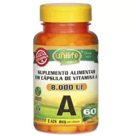 Vitamina A Retinol Unilife 60 cápsulas