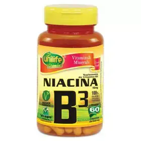 Vitamina B3 Niacina Unilife 60 Cápsulas