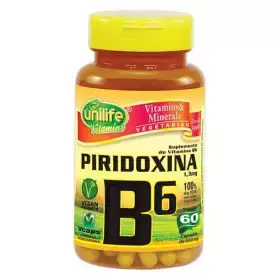 Vitamina B6 Piridoxina Unilife 60 Cápsulas