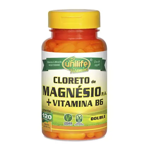 Cloreto de Magnésio P.A. Unilife 120 cápsulas