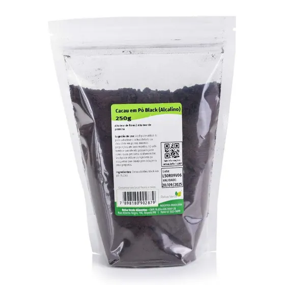 Cacau em Pó Alcalino Black Relva Verde 250g