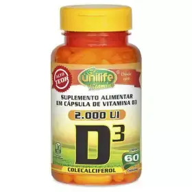 Vitamina D3 Colecalciferol Unilife 60 cápsulas