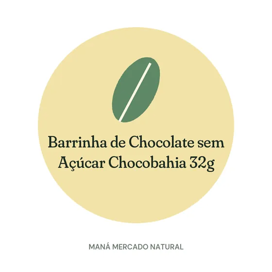Barrinha de Chocolate sem Açúcar Chocobahia 32g