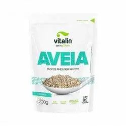 Aveia em Flocos Finos Integral sem Glúten Vitalin 200g