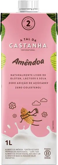 Bebida Vegetal A Tal da Castanha Amêndoa 1L