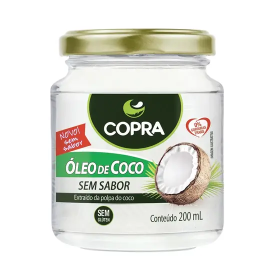 Óleo de Coco sem Sabor Copra 200ml