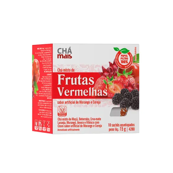 Chá de Frutas Vermelhas Chamais 15g
