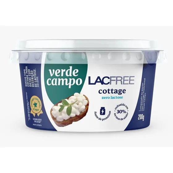 Queijo Cottage Lacfree Verde Campo 200g