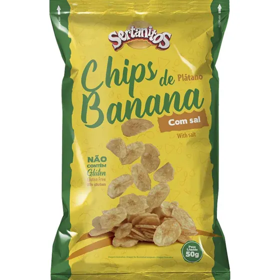Chips de Banana com Sal Peruíbe 50g