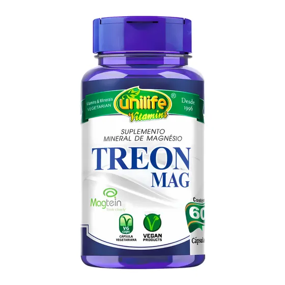 Magnésio Treonato Unilife 60 cápsulas