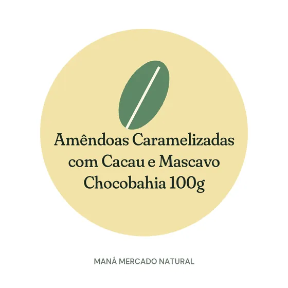 Amêndoas Caramelizadas com Cacau e Mascavo Chocobahia 100g