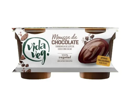 Mousse de Chocolate Vegano Vida Veg 200g