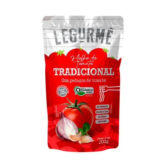 Molho de Tomate Tradicional Orgânico 200g