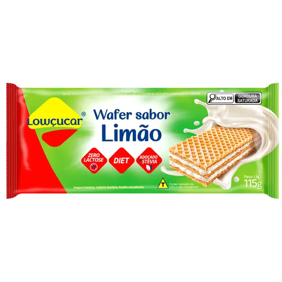 Wafer Limão Lowçucar 115g