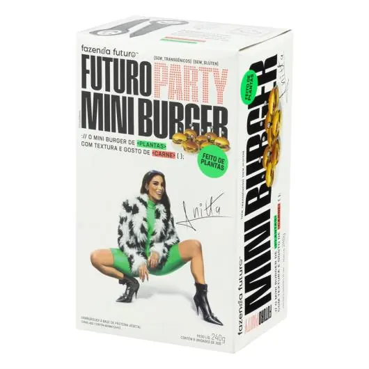 Mini Burger Vegetal Fazenda Futuro 240g