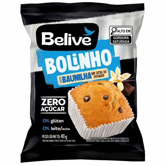 Bolinho de Baunilha Belive 40g