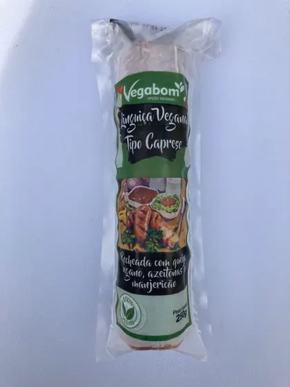 Linguiça Vegana Caprese Vegabom 250g