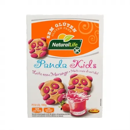 Panda Kids Morango sem Glúten e sem Lactose Kodilar 100g