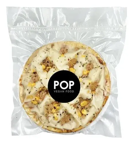 Pizza Vegana de Catupiry Congelada Pop Vegan