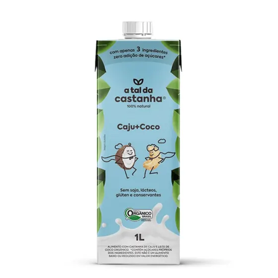 Bebida Vegetal A Tal da Castanha Caju e Coco 1L