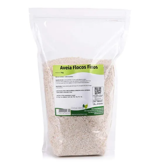 Aveia em Flocos Finos Relva Verde 1kg