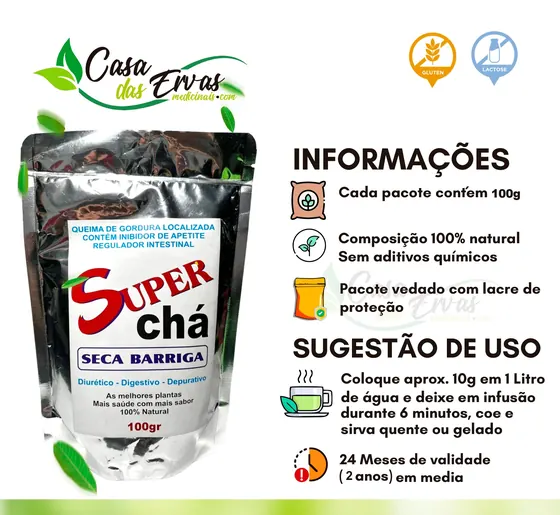 Super Chá Seca Barriga 100g