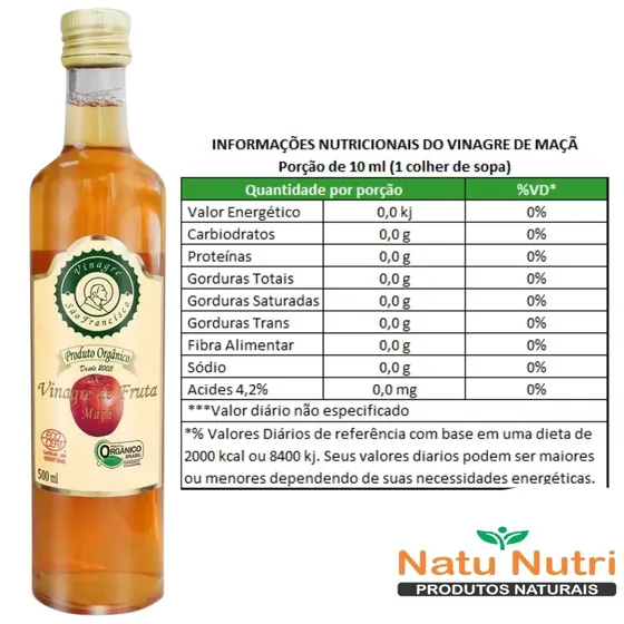 Vinagre de Maçã Orgânico