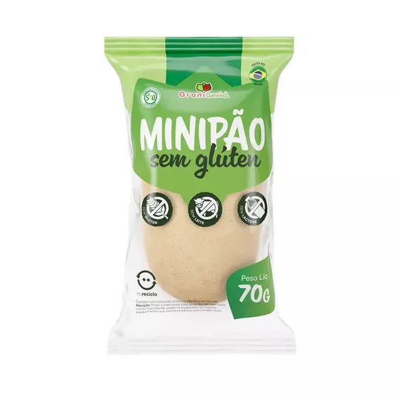Mini Pão Sem Glúten Grani Amici