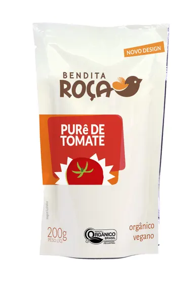 Purê de Tomate Orgânico em Sachê 200g
