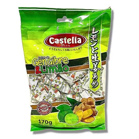 Bala de Gengibre e Limão