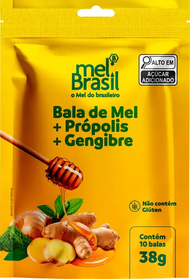 Bala de Gengibre, Mel e Própolis