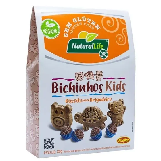 Bichinhos Kids Brigadeiro sem Glúten Kodilar 80g
